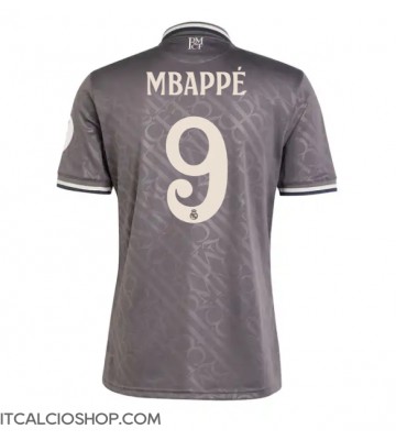 Real Madrid Kylian Mbappe #9 Terza Maglia 2024-25 Manica Corta